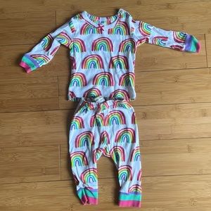 Hayley rainbow two piece pajamas 3-6M